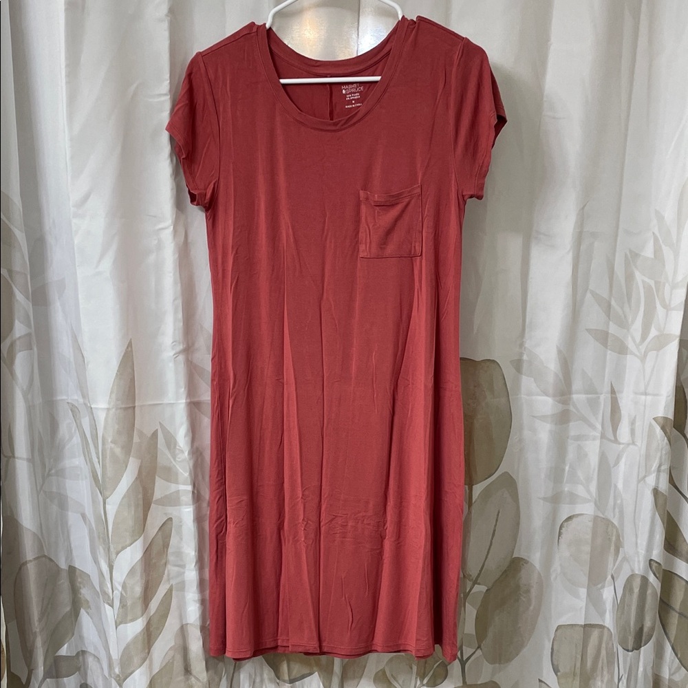 Market & Spruce Red Rayon Blend Top